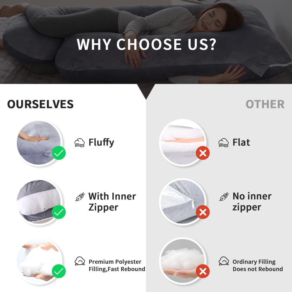 G-Shaped Maternity Body Pillow